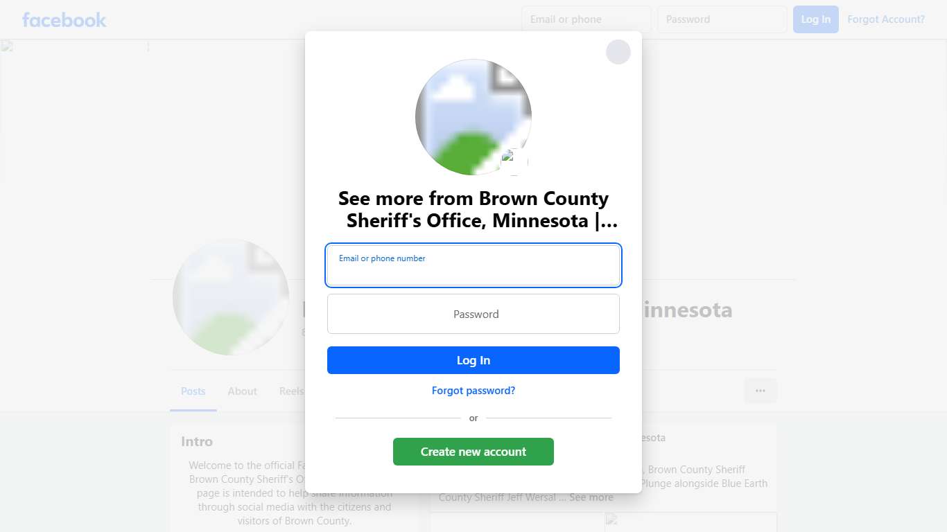 Brown County Sheriff's Office, Minnesota New Ulm MN Facebook
